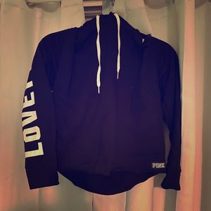 PINK Off-Shoulder Hoodie